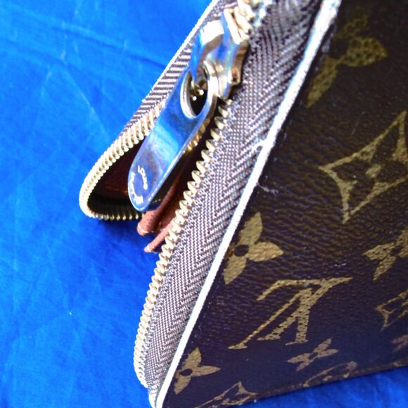 LOUIS VUITTON M42616 Monogram Canvas Zippy Wallet - Brown--GOOD CONDITION - Picture 2 of 10